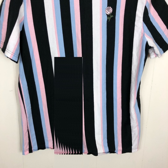 Simons DJAB Striped Embroidered T-Shirt Sz S - Picture 4 of 8